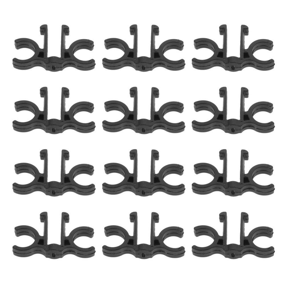 12 Pcs Ski and Pole Clips for Hiking Sticks Plastic Quick Release