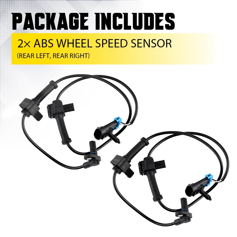 Fits 2007-2013 Chevy Silverado 1500 2X Rear ABS Wheel Speed Sensor Left & Right