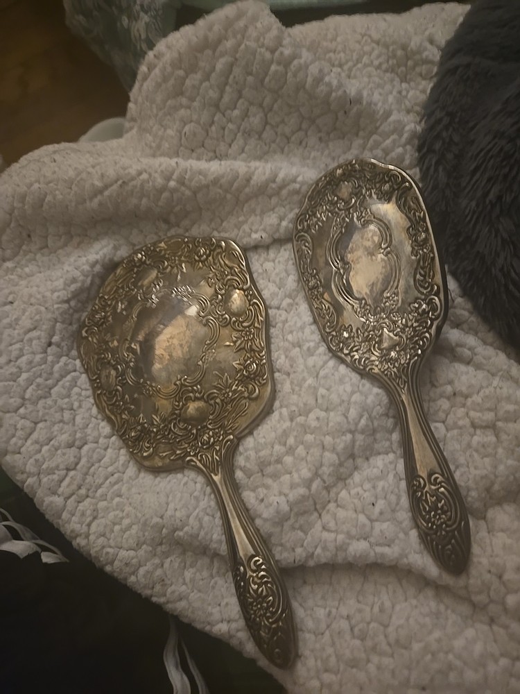vintage vanity sets brush mirror set