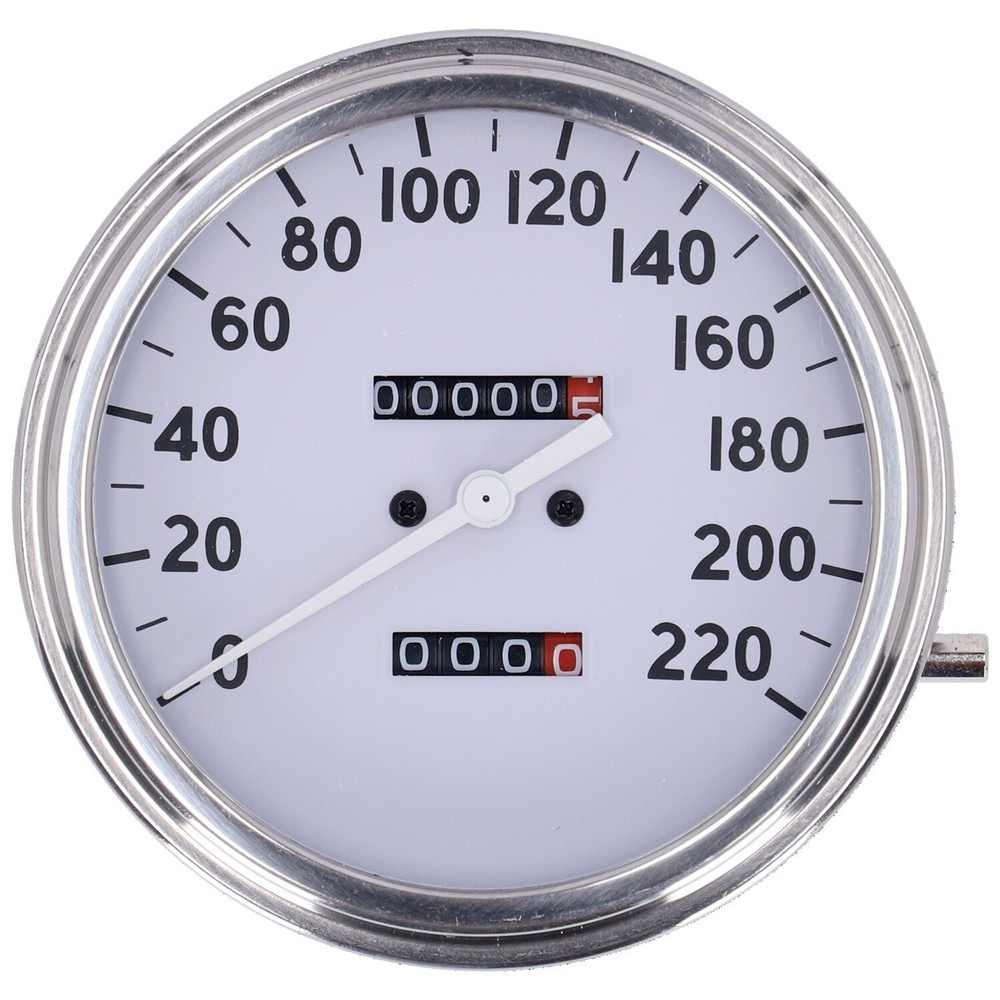 Tachometer FL, Front Plate 36-40 White (A)