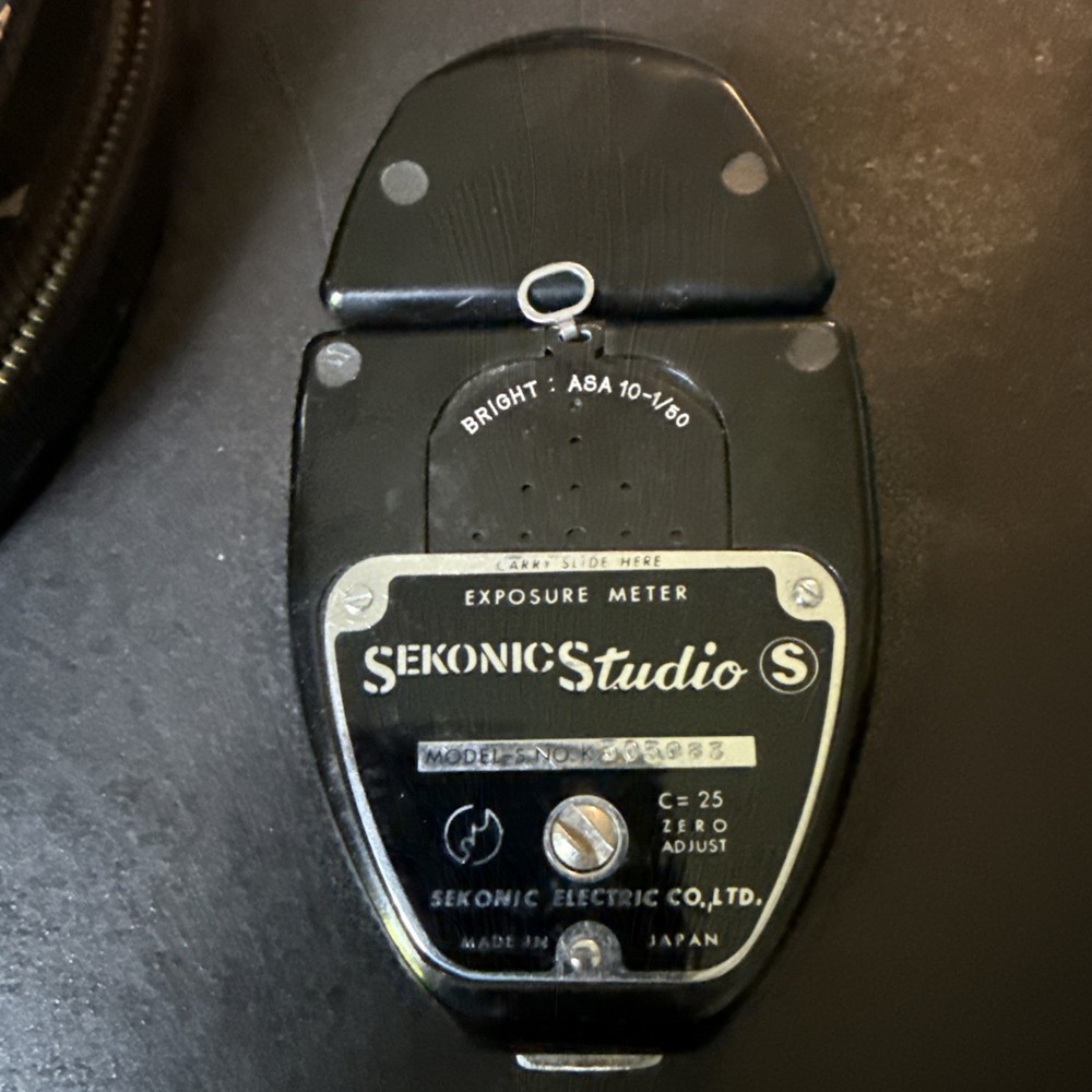 Vintage SEKONIC Studio Deluxe Model S Exposure Light Meter With Case - Must See!
