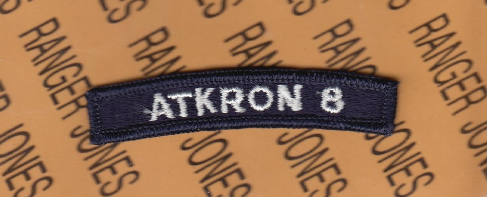 USN Navy Attack Squadron ATKRON 8 Tab 3.25" arc patch c/e