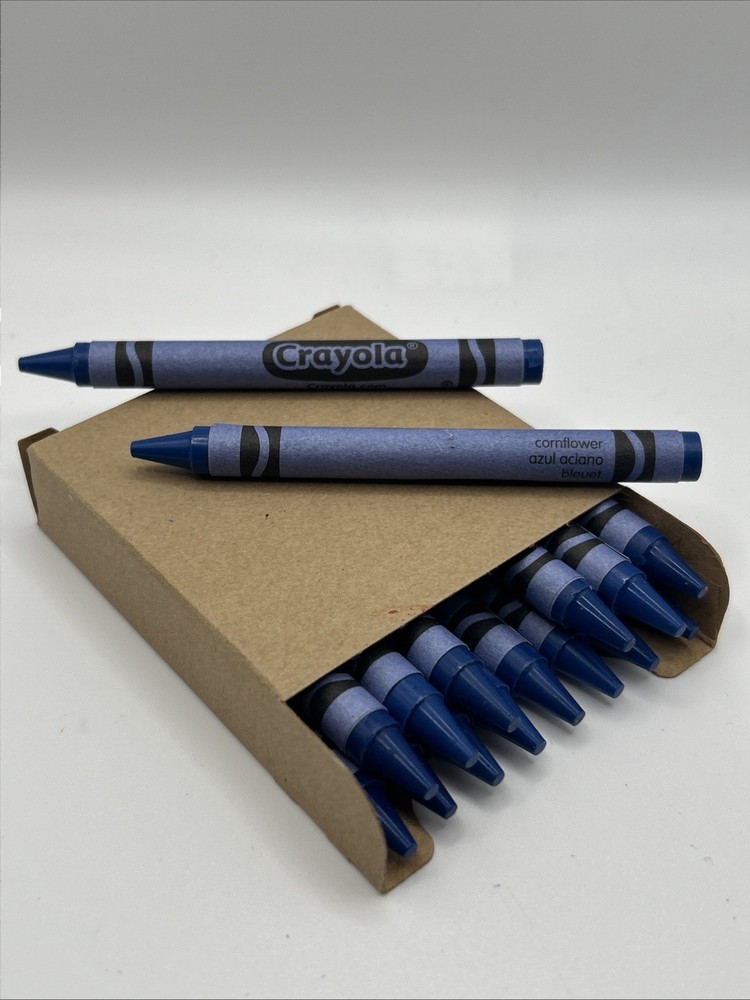 (16) Crayola Crayons (cornflower) BULK