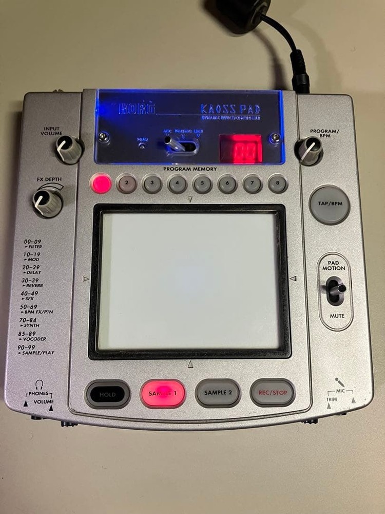 KORG Kaoss Pad KP2 Dynamic Effects/Sampler DJ Controller Touchpad Tested Works