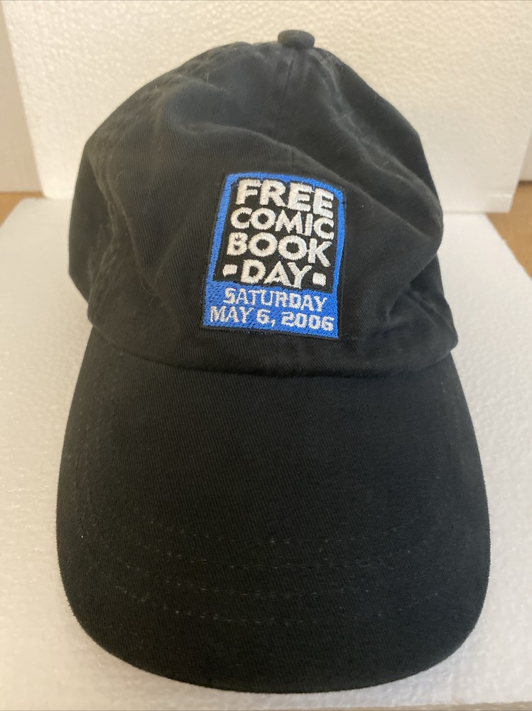 FCBD HAT - Free Comic Book Day - EARLY PROMOTIONAL ITEM - Sat. May 6, 2006 BLACK