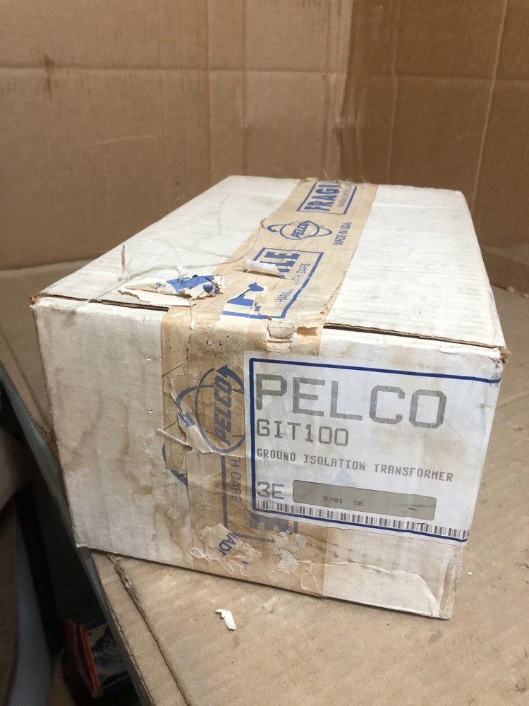 Pelco GIT-100 Ground isolation transformer, New In Sealed Box. ~