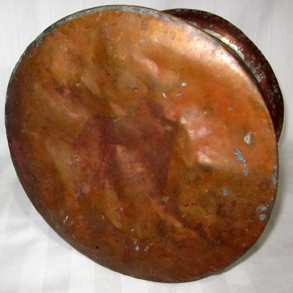 Copper Over Metal Hammered Caldron