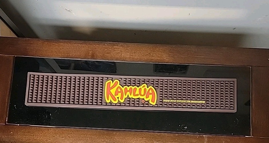Kahlua Rail Runner Rubber Promotional Bar Mat Pre-Owned