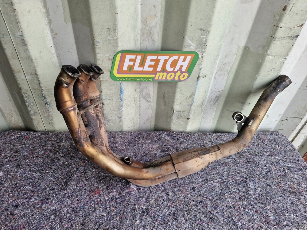 2004 TRIUMPH 955I SPEED TRIPLE EXHAUST DOWNPIPE HEADER FRONT PIPES