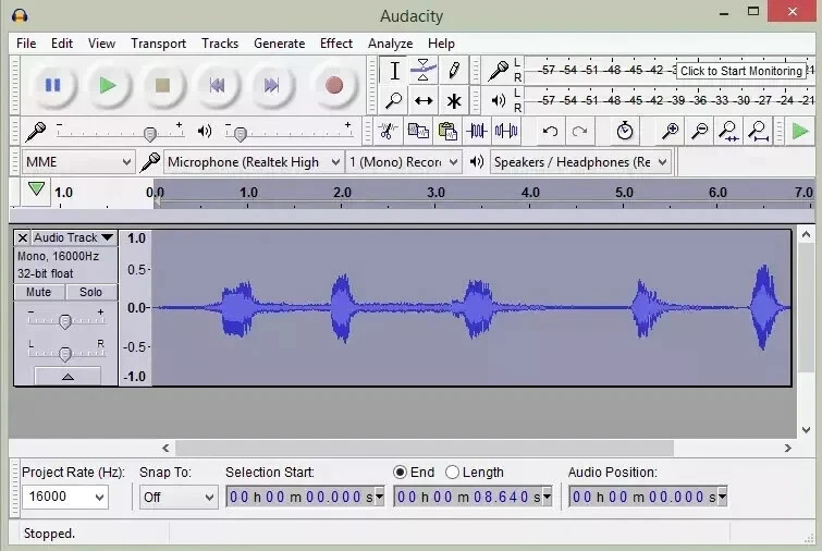 Audacity USB Professional Audio Music Editing Recording Software