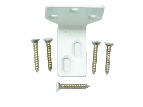 Andersen White Stationary Panel Bracket For Sliding Patio Doors #2573549