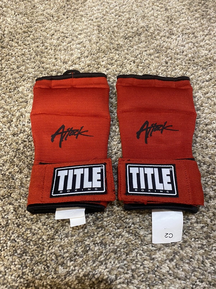 Title Boxing Classic Glove Wraps - Red Black Trim Regular Size