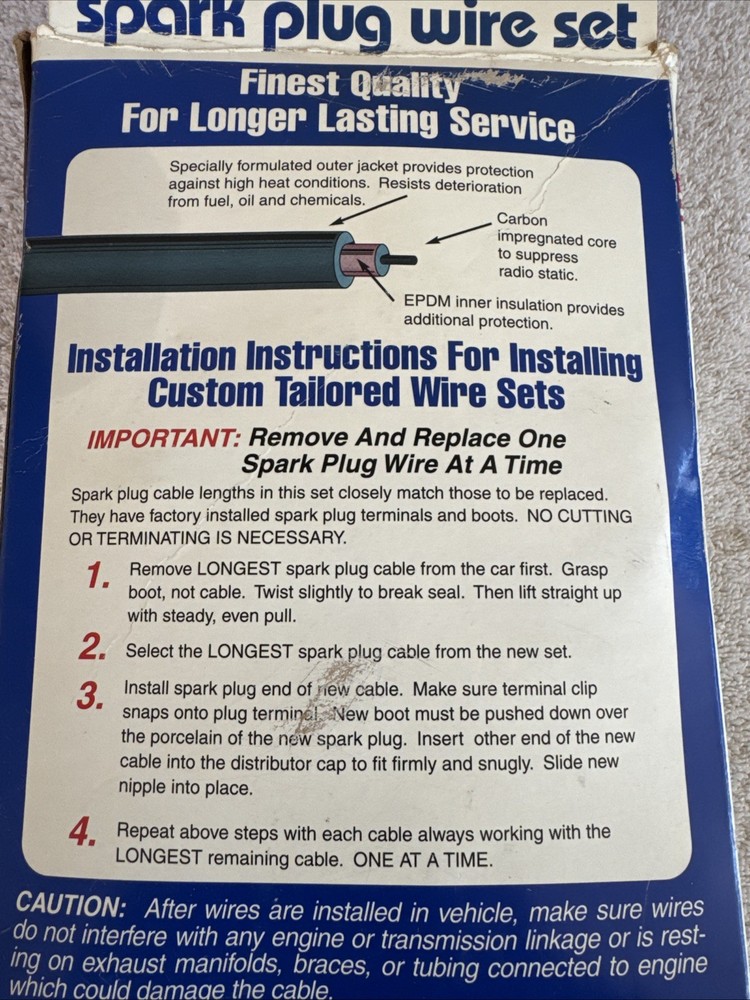 Professionals Choice Spark Plug Wire Set #4652