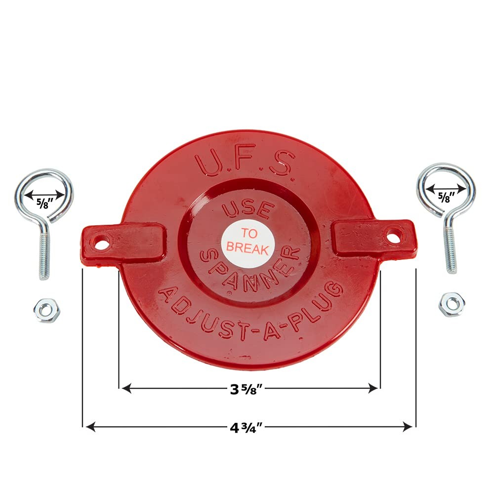Plastic FDC Connection - Fire Department Connection Caps - Red Fire Sprinkler Co