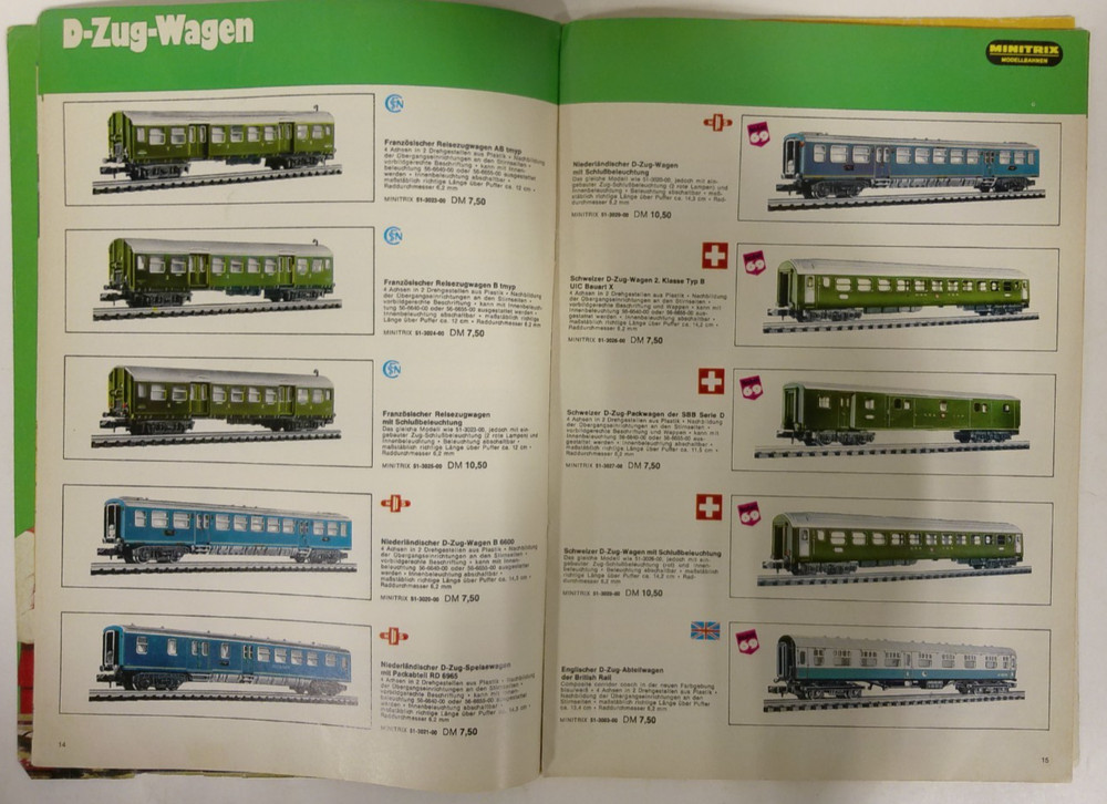 Minitrix 1969 Train Catalog