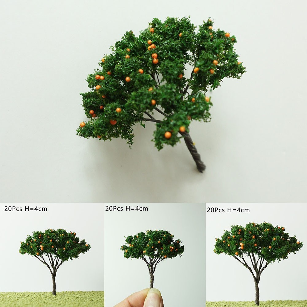 DIY Model Trees O Scale 20 Pcs Architecture Tree Orange Fruit Tree Model Replace