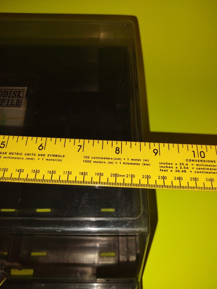 Micro Disk File Storage Container Verbatim For 3.5” Storage Disks Lockable Case