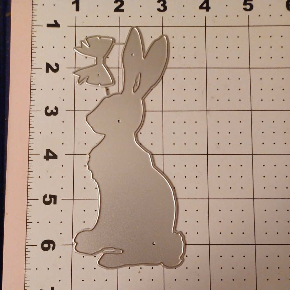 Universal Thin Metal Die Cut Tool Easter Bunny Rabbit Chocolate ornament bow
