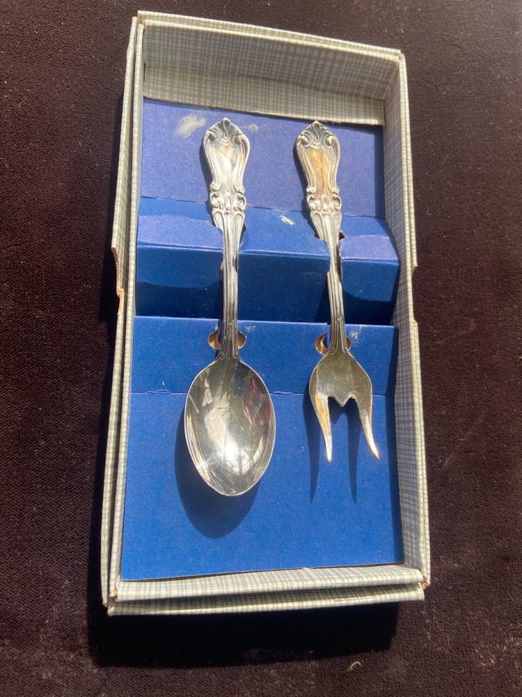 JANSSONS NYSILVER BOXED SPOON & FORK LIDKOPING SWEDEN