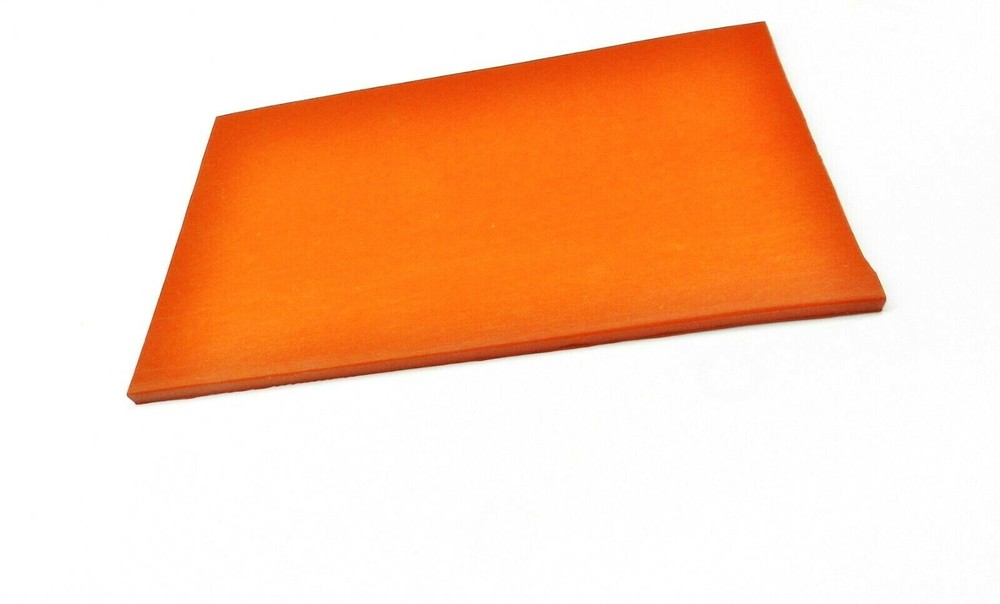 Silicone Rubber Sheet 6x10x 1/4 Thick High Temp Solid Red/Orange Grade 6" x 10"