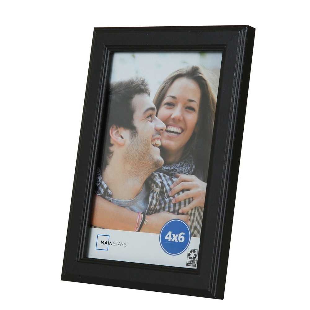 4x6 Step Black Basic Tabletop Picture Frame