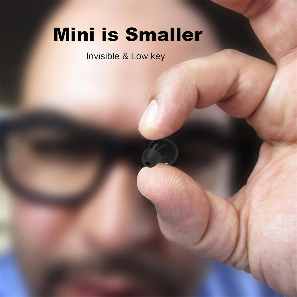 Small Mini Invisible Earbuds for Work Wireless Bluetooth Tiny Low Profile Micro