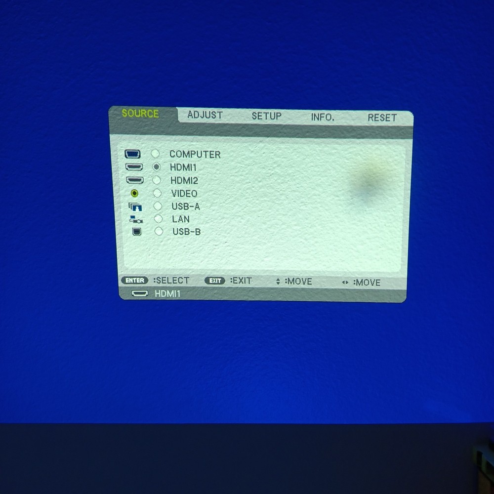 NEC NP-M353W LCD Projector (Lamp Hours @ 83%) Working