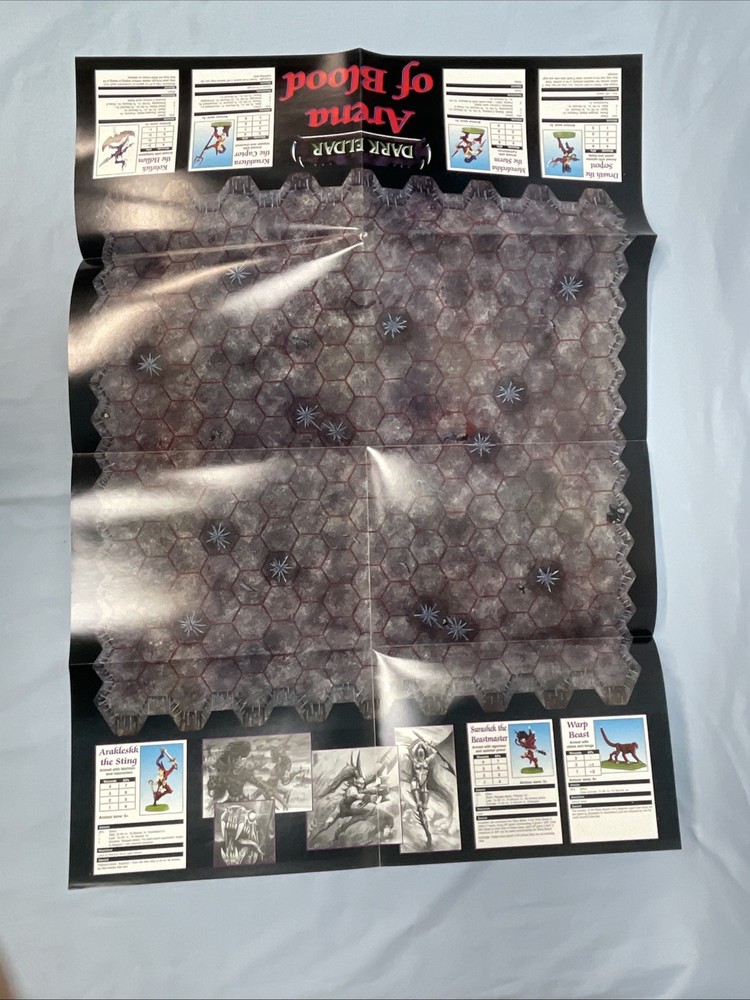 Warhammer Games Workshop White Dwarf Magazine 229 With Map & Unpunched Pieces