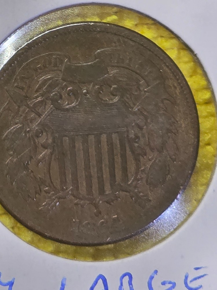 1864 2 CENT LARGE MOTTO NICE SHAPE
