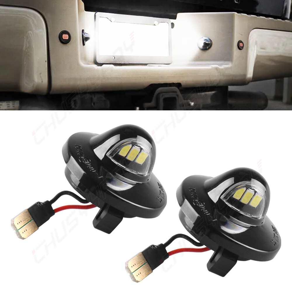 2x LED License Plate Light Tail Assembly Lamp For 1997-2002 Ford Expedition