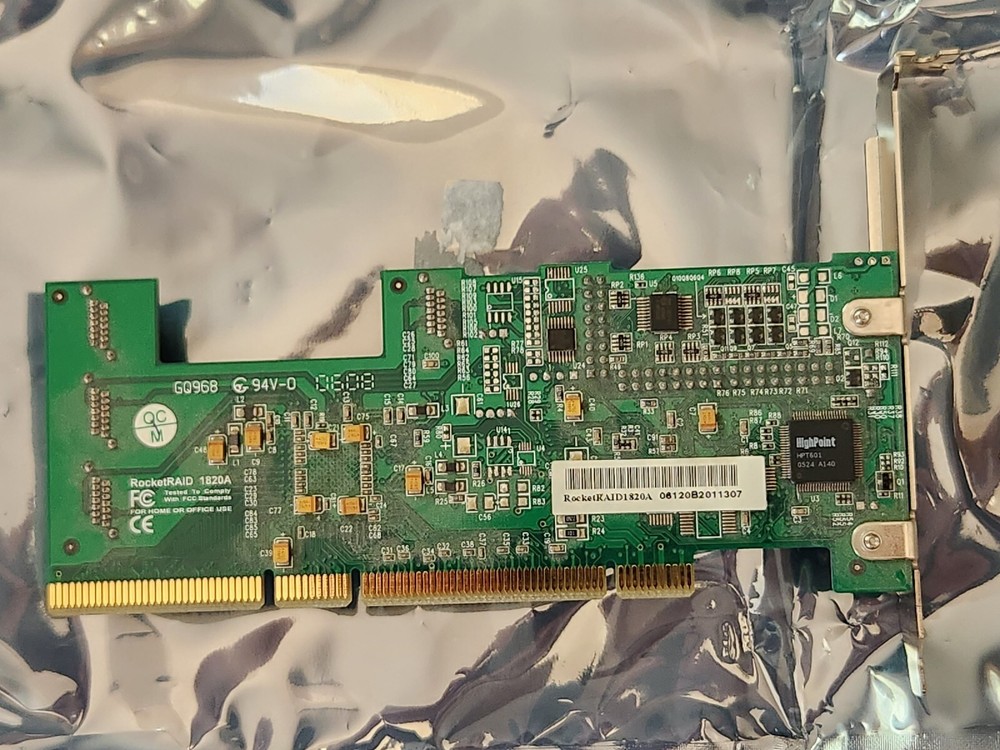 RocketRaid High Point 1820ALF 1820A V1.2 SATA Raid Controller Card w/ Software