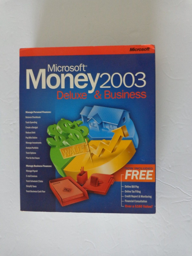 Microsoft Money 2003 Deluxe & Business For Windows