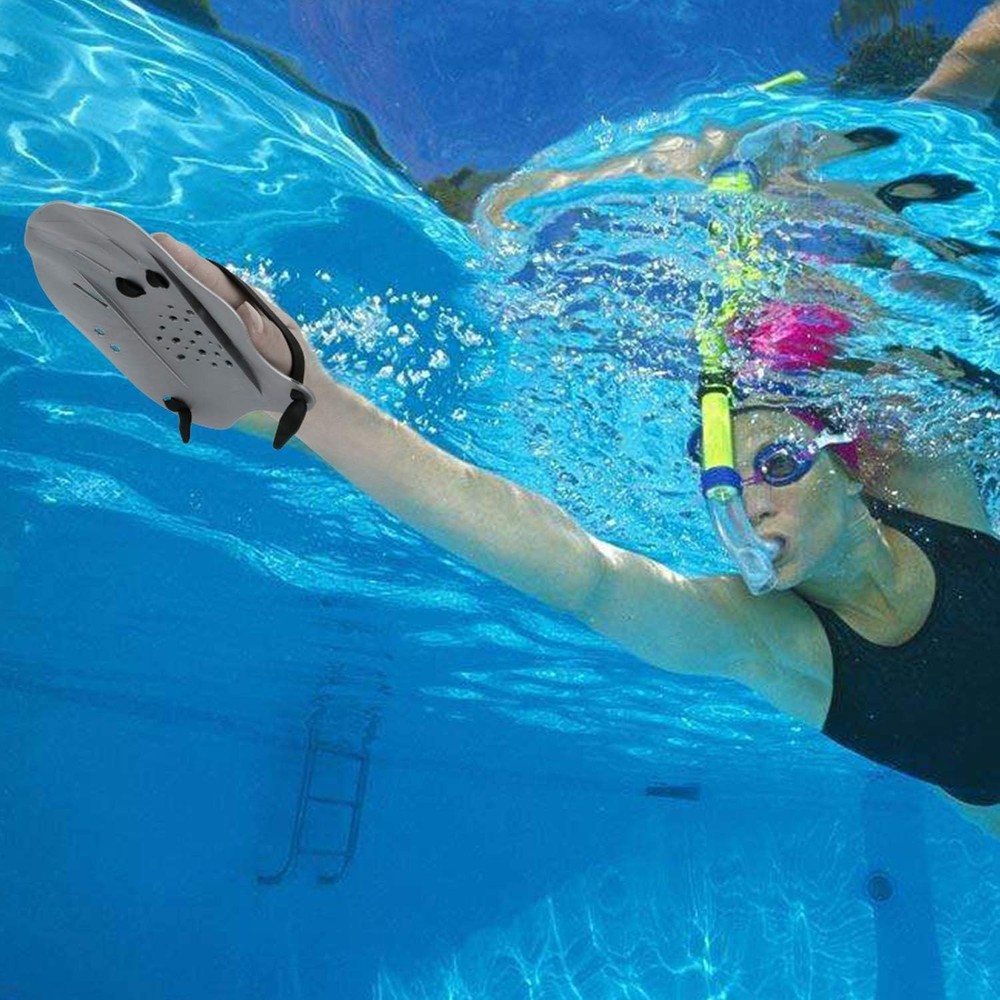 Contour Swim Paddles Hand, Training Hand with Medium, Grey