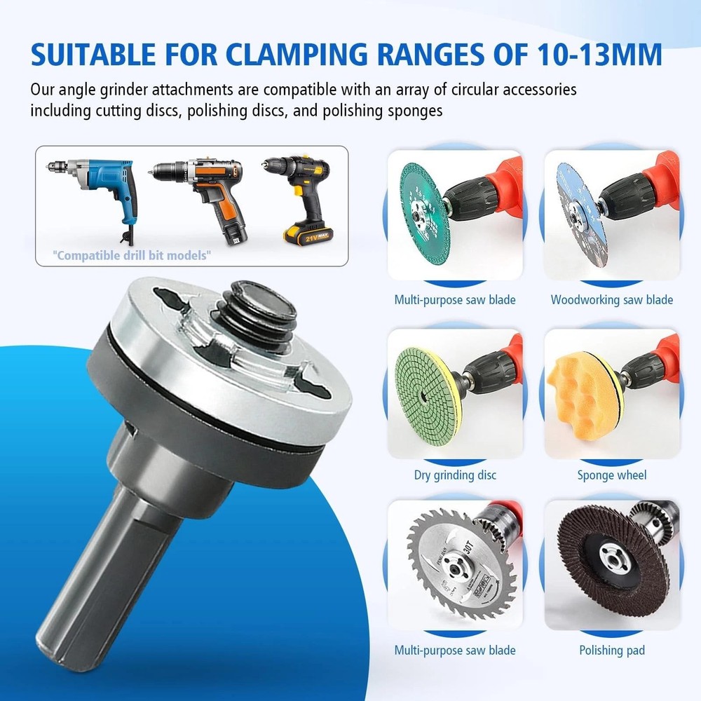 10pc Conversion Angle Grinding Adapter Connecting Rod Kit for Electric Drill,...