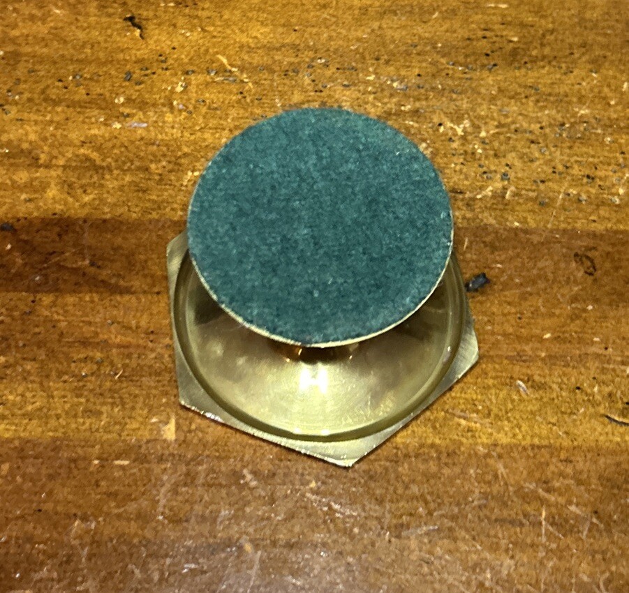 Vintage IHI solid Brass 2.5” Hexagon Votive Candle Holder