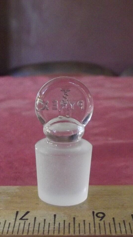 Pyrex # 19 Penny Head Ground Glass Stopper
