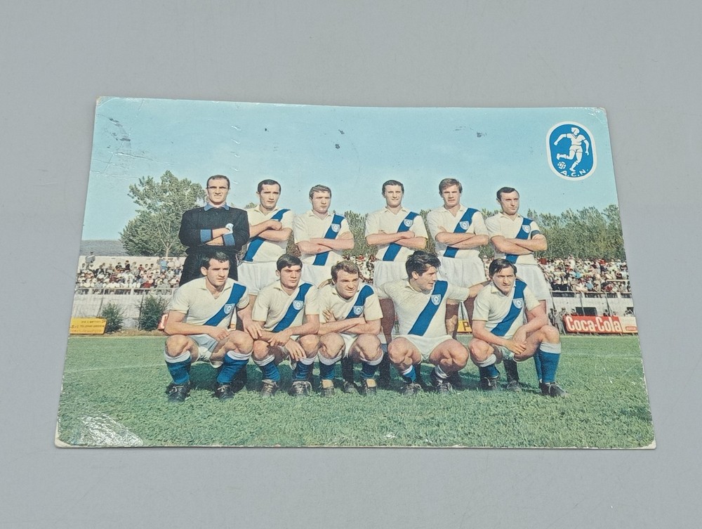 postcard team NAPLES 60s travelled 1966