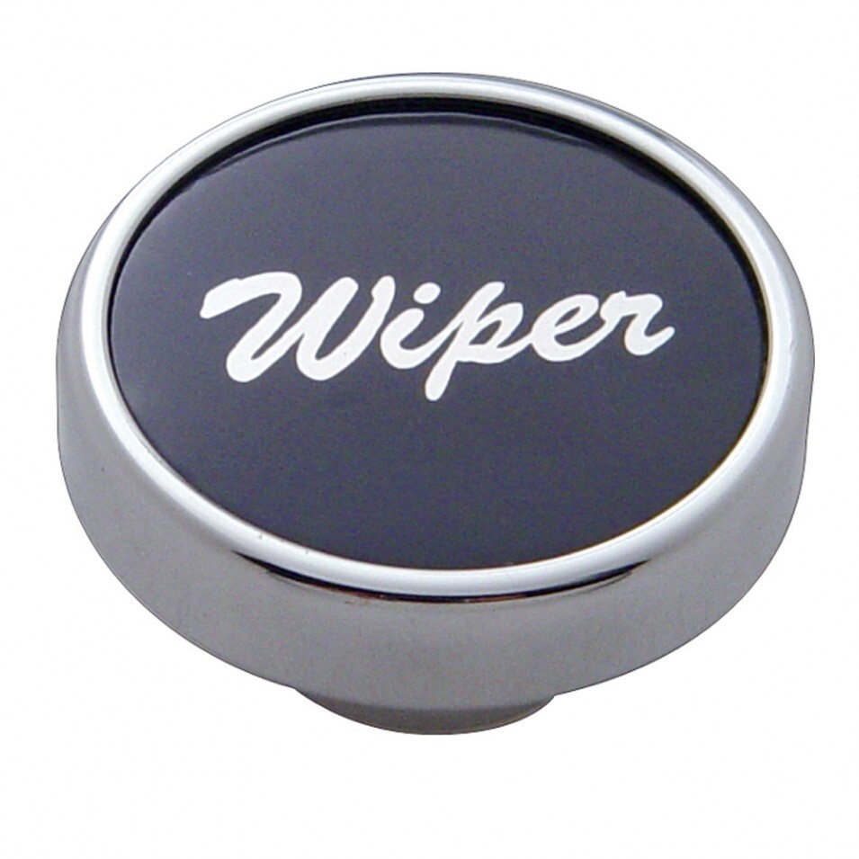 "Wiper" Dash Knob - Black Aluminum Sticker