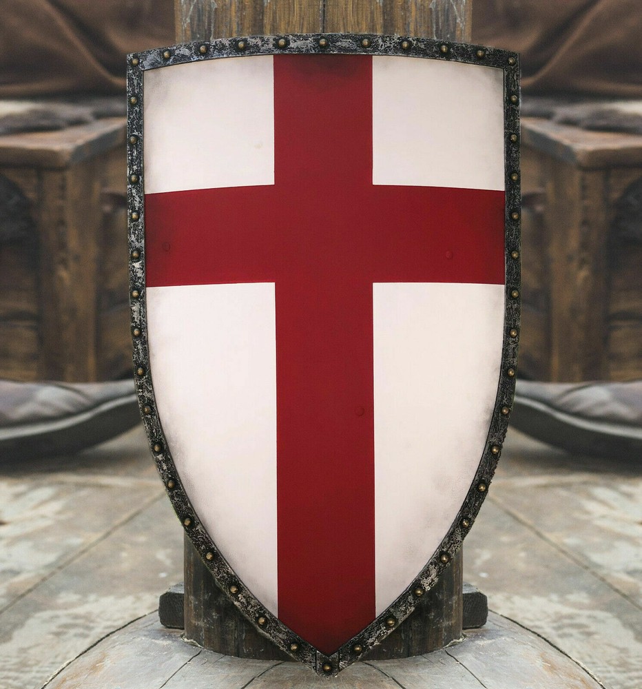 Handmade Templar 30''  Shield Knight Shield Handmade Armor Knight Templar Shield