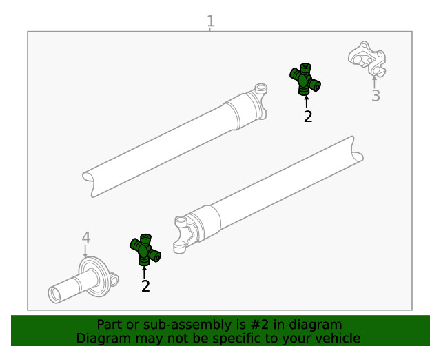 Genuine Ford Universal Joint 3G3Z4635B