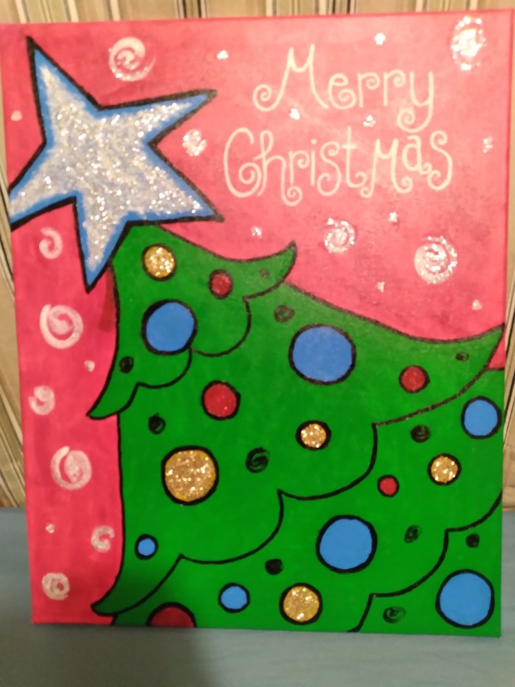 Hand Painted Acrylic Painting On Canvas
