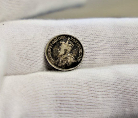 1919 Canada 5 Cent Silver Coin