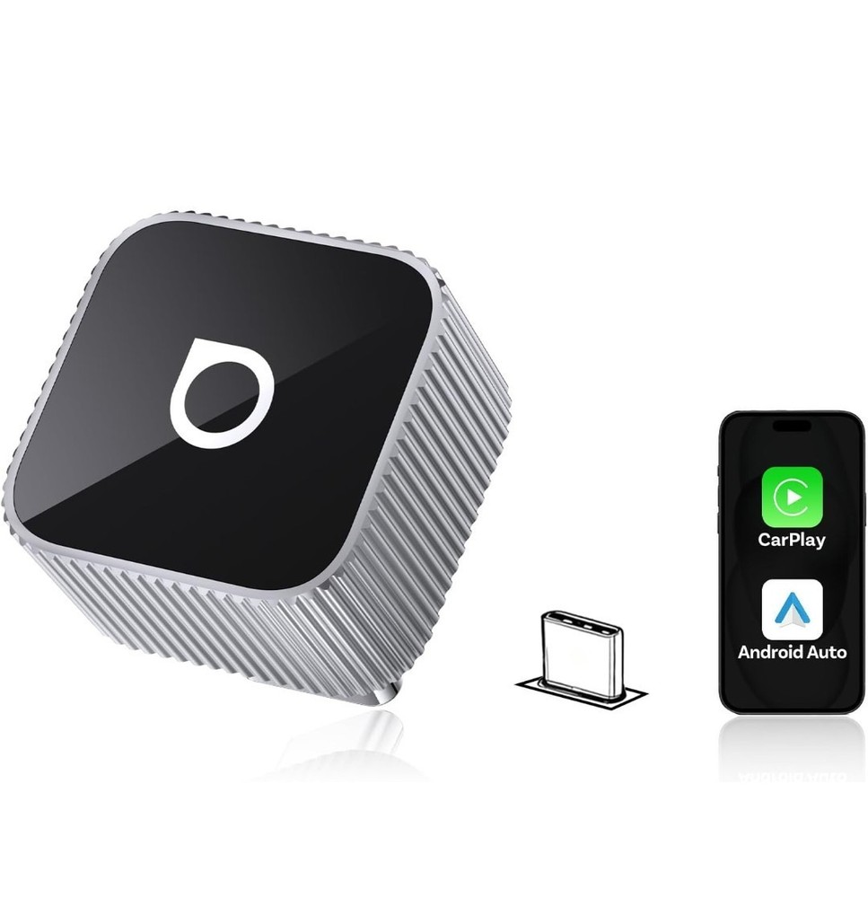 NIB Ottocast Car Play Adapter Mini Cube 3.0 USB Type C Wireless Sealed Box NEW