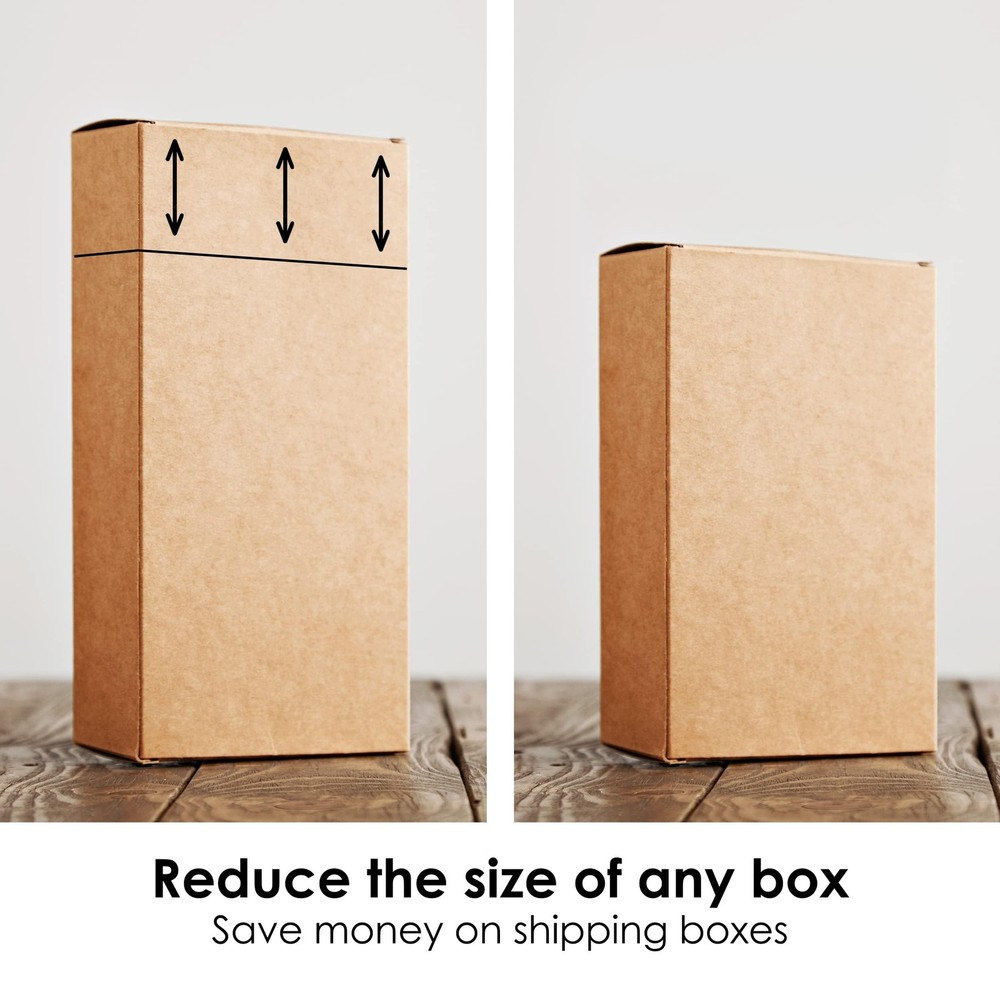 Box Resizer Tool with Scoring Wheel Cardboard reducer White Black