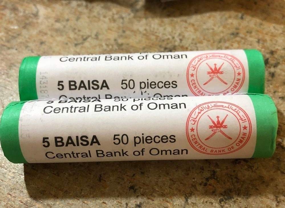 2015 OMAN 5 BAISA - AU/UNC From Original Mint Roll - FREE SHIP - Bin #DDD