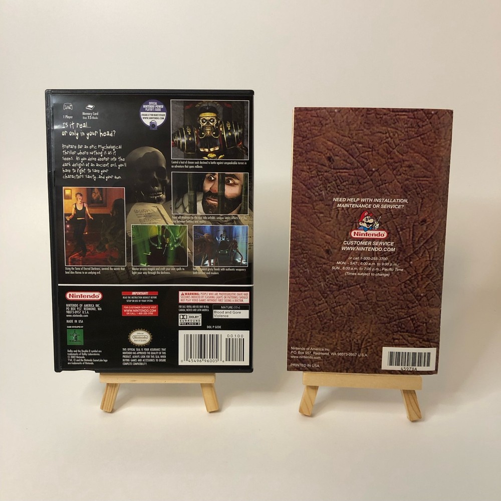 Replacement Case and Manual Only for Eternal Darkness Nintendo GameCube