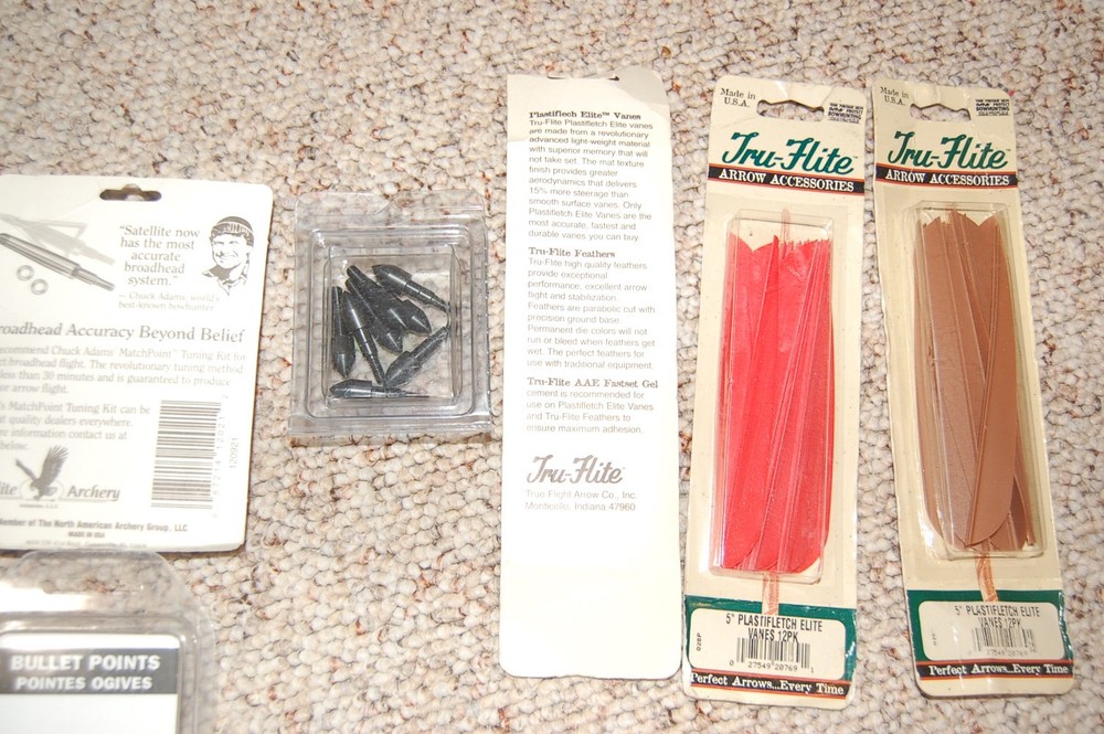 Archery Arrow Making Supplies - Target Points, Vanes, Inserts