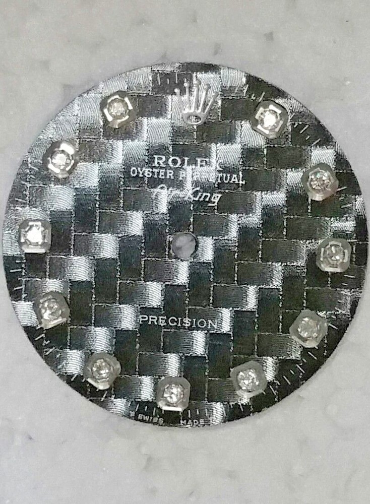 ORININAL DIAL FOR ROLEX AIR- KING PRECISIO CUSTOM MADE DIAMOND