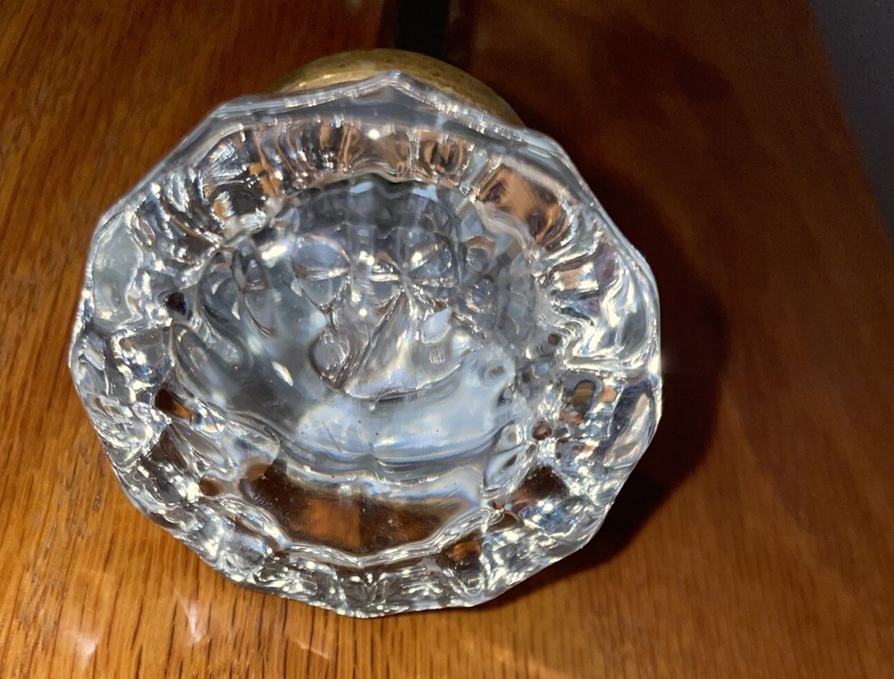 Vintage Clear Glass Doorknobs