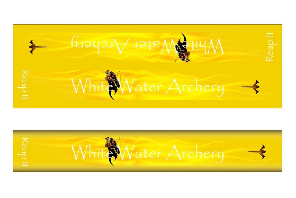 White Water Archery Grim Reaper "Reap it" Flames Yellow Solid Stabilizer Wrap